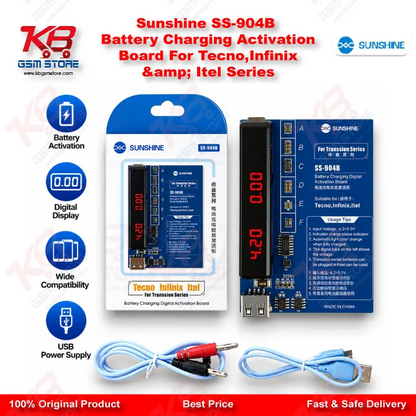 Sunshine SS-904B Battery Charging Activation Board For Tecno,Infinix & Itel Series