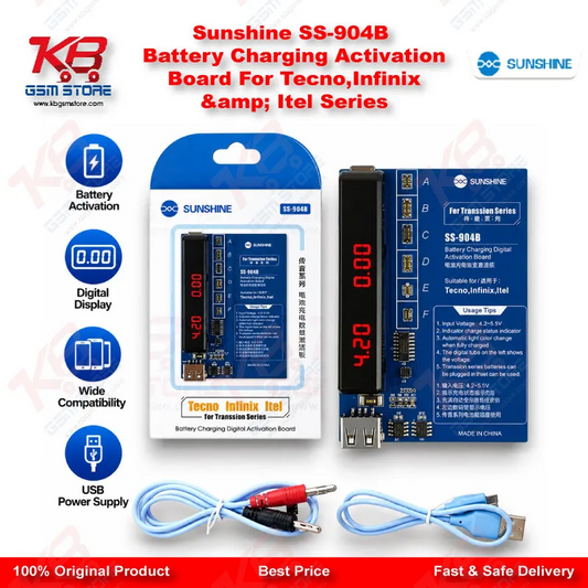 Sunshine SS-904B Battery Charging Activation Board For Tecno,Infinix & Itel Series