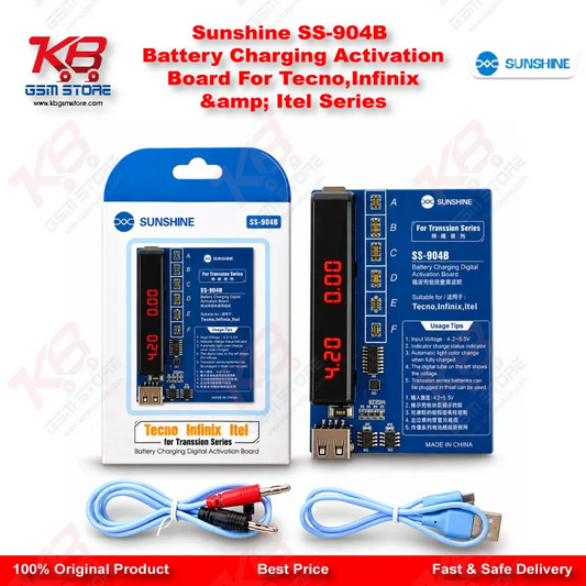Sunshine SS-904B Battery Charging Activation Board For Tecno,Infinix & Itel Series