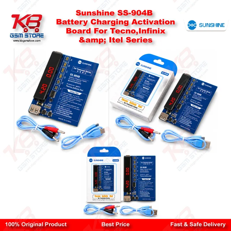 Sunshine SS-904B Battery Charging Activation Board For Tecno,Infinix & Itel Series