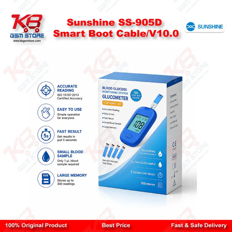 Sunshine SS-905D Smart Boot Cable V10.0 – Battery-Free Boot Power Cable for iPhone 6S–16 Series & Android