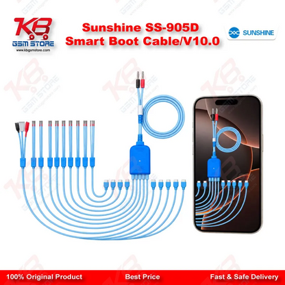 Sunshine SS-905D Smart Boot Cable V10.0 – Battery-Free Boot Power Cable for iPhone 6S–16 Series & Android