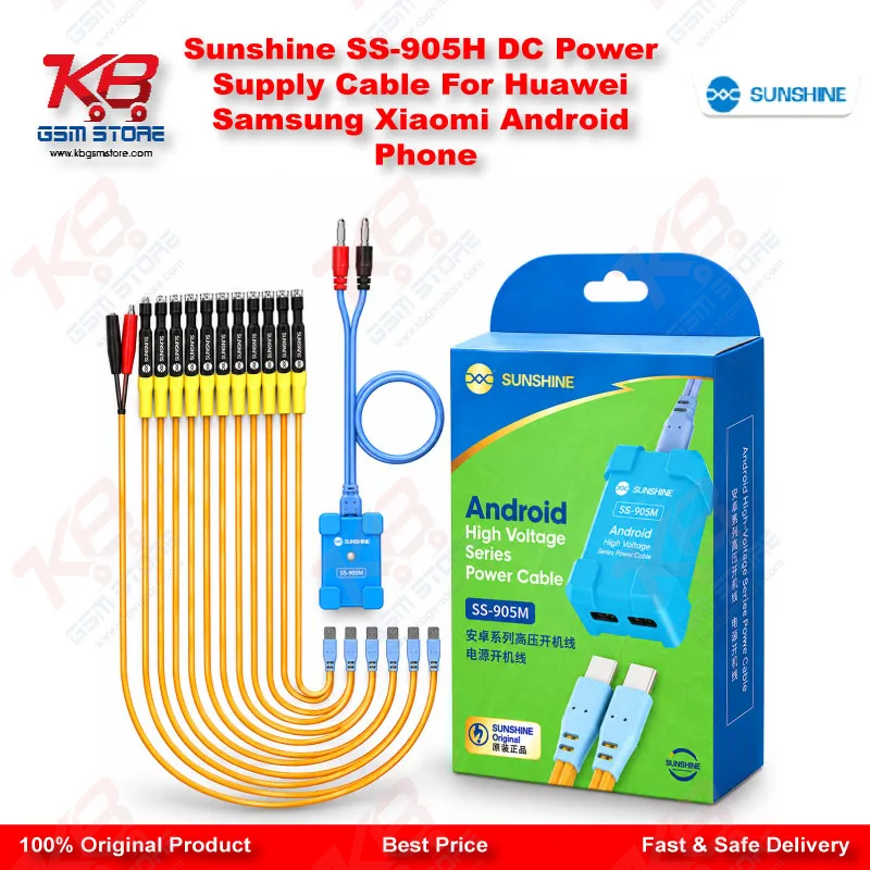 Sunshine SS-905H DC Power Supply Cable For Huawei Samsung Xiaomi Android Phone