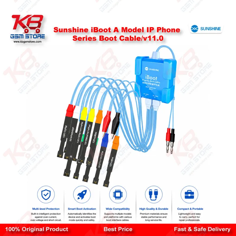 Sunshine iBoot A V11.0 Boot Power Cable – iPhone Battery Boot & Current Test Line