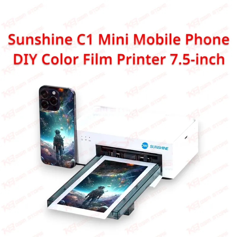 Sunshine C1 Mini Mobile Phone DIY Color Film Printer 7.5-inch