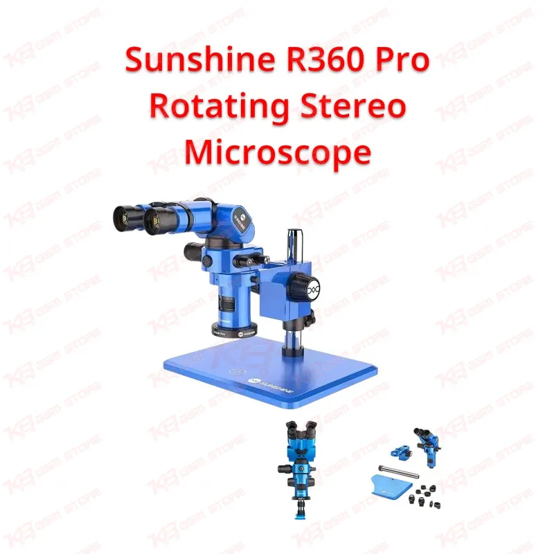 Nimron R360 Sunshine R360 Pro Rotating Stereo Microscope – KB GSM Store