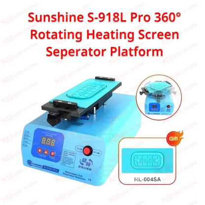 Sunshine S-918L Pro 360° Rotating Heating Screen Seperator Platform