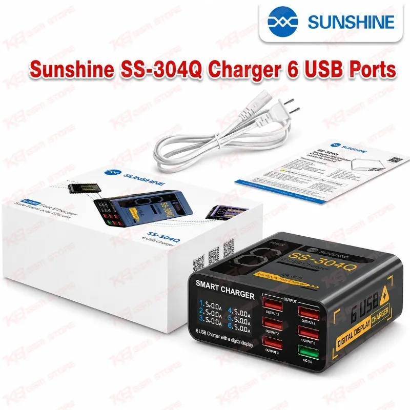 Sunshine SS-304Q Charger 6 USB Ports