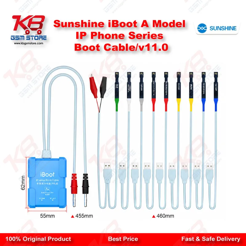 Sunshine iBoot A Model iPhone Boot Cable V11.0 – Battery-Free Power Boot Test Cable