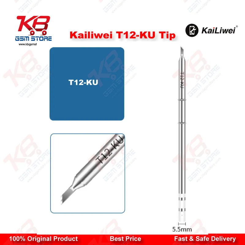 Kailiwei T12-KU Knife Soldering Iron Tip for T12 Soldering Station