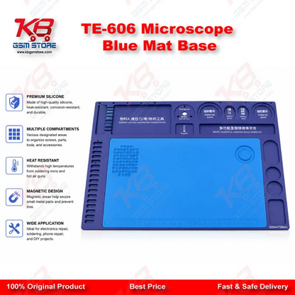 TE-606 Microscope Blue Mat Base