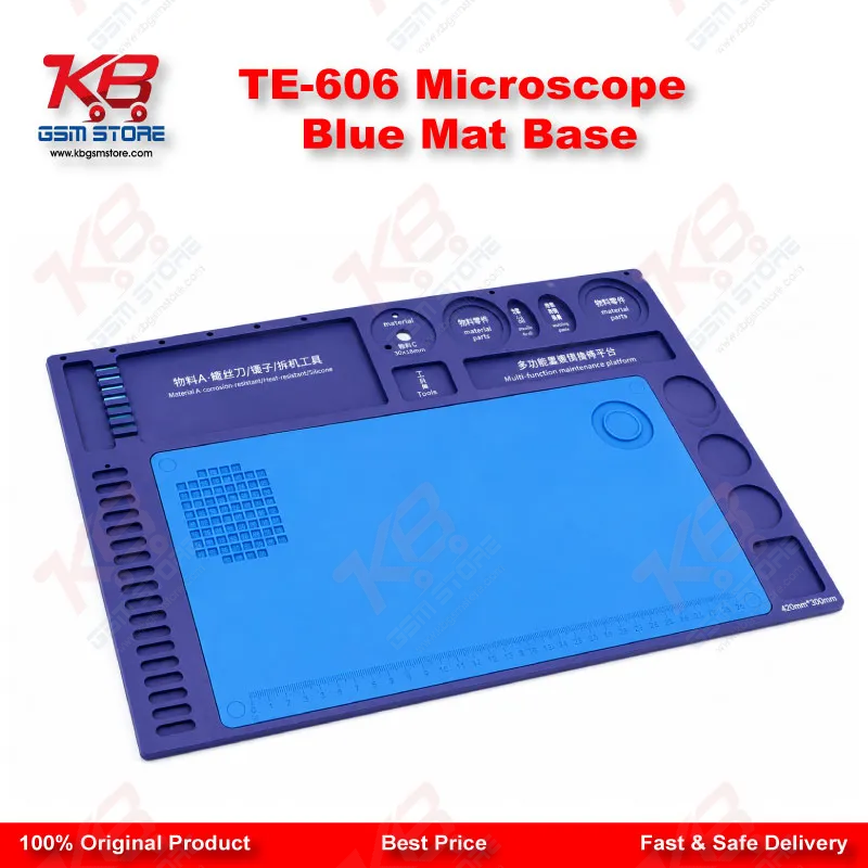 TE-606 Microscope Blue Mat Base