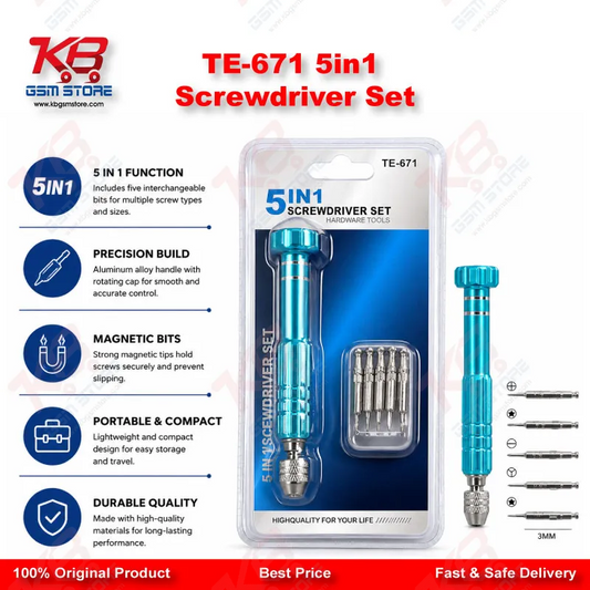 TE-671 5in1 Screwdriver Set