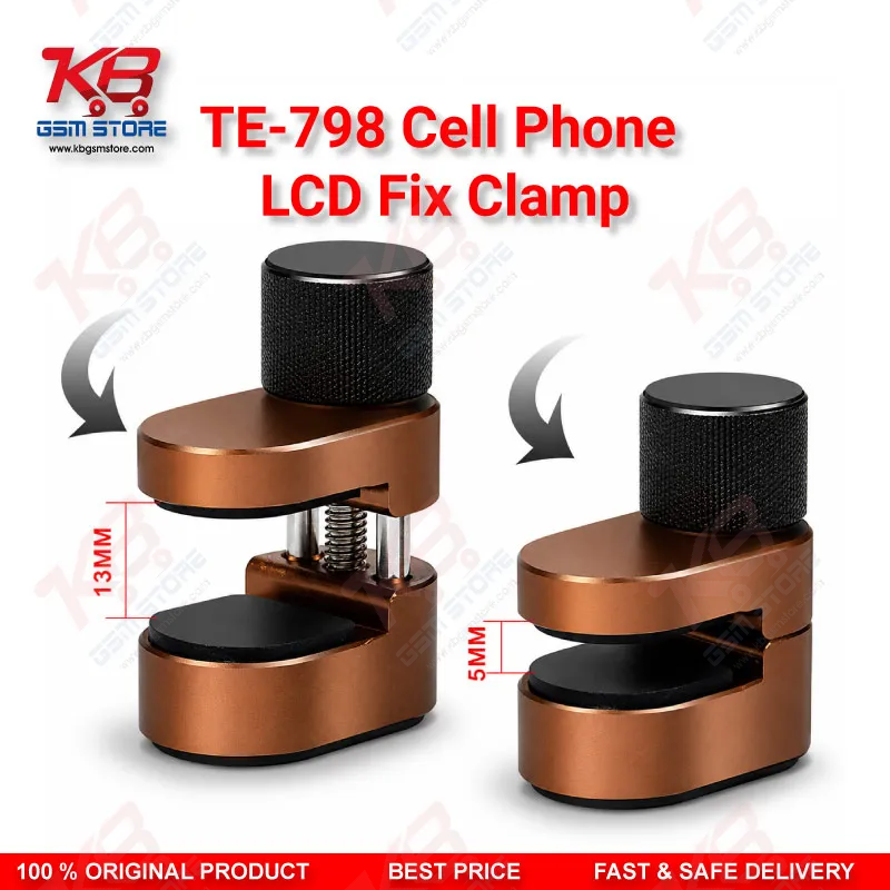 TE-798 LCD Screen Fastening Clamp – Adjustable Metal Fixture for Mobile & Tablet Repair (4Pcs Set)