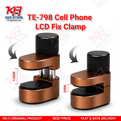 TE-798 LCD Screen Fastening Clamp – Adjustable Metal Fixture for Mobile & Tablet Repair (4Pcs Set)
