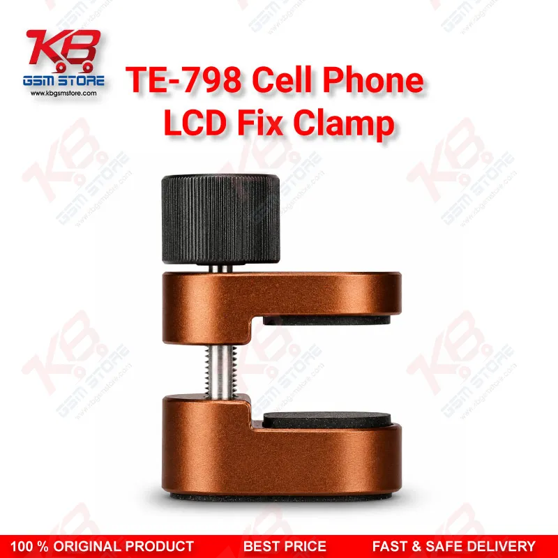 TE-798 LCD Screen Fastening Clamp – Adjustable Metal Fixture for Mobile & Tablet Repair (4Pcs Set)