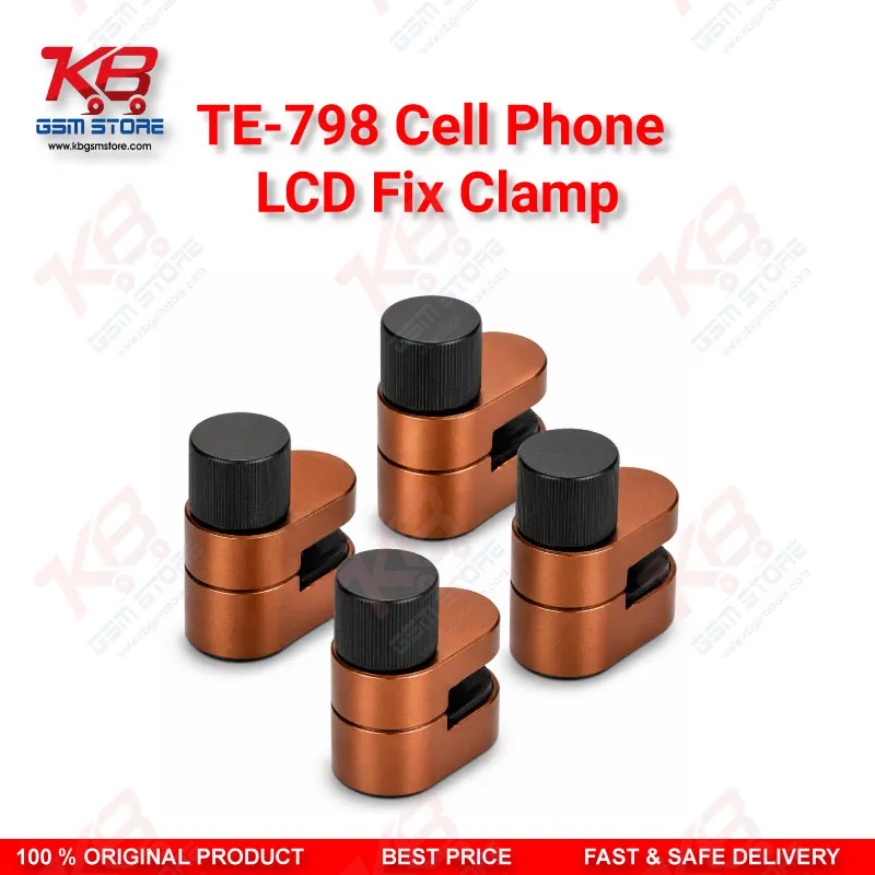 TE-798 LCD Screen Fastening Clamp – Adjustable Metal Fixture for Mobile & Tablet Repair (4Pcs Set)