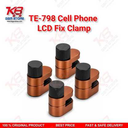 TE-798 LCD Screen Fastening Clamp – Adjustable Metal Fixture for Mobile & Tablet Repair (4Pcs Set)
