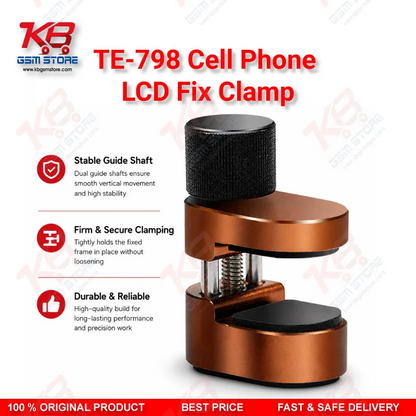 TE-798 LCD Screen Fastening Clamp – Adjustable Metal Fixture for Mobile & Tablet Repair (4Pcs Set)