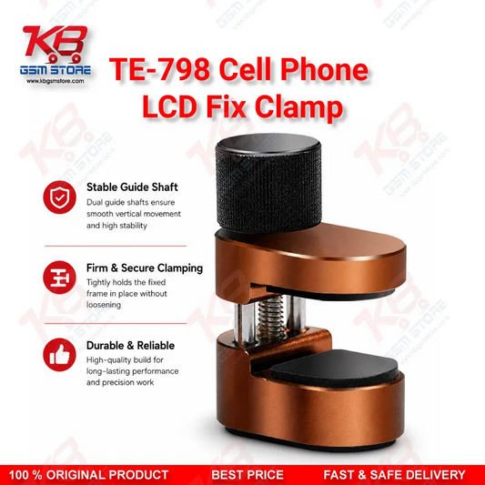 TE-798 LCD Screen Fastening Clamp – Adjustable Metal Fixture for Mobile & Tablet Repair (4Pcs Set)