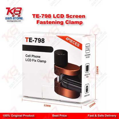 TE-798 LCD Screen Fastening Clamp – Adjustable Metal Fixture for Mobile & Tablet Repair (4Pcs Set)