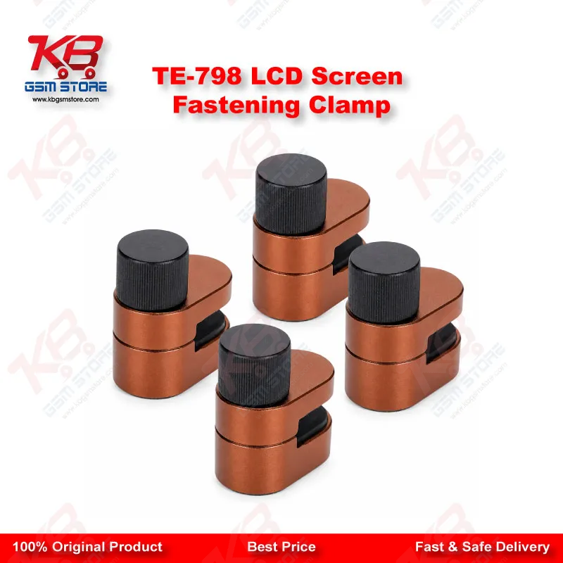 TE-798 LCD Screen Fastening Clamp – Adjustable Metal Fixture for Mobile & Tablet Repair (4Pcs Set)