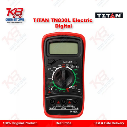 TITAN TN830L Digital Multimeter – DC/AC Voltage, Current, Resistance & Temperature Tester for Mobile Repair