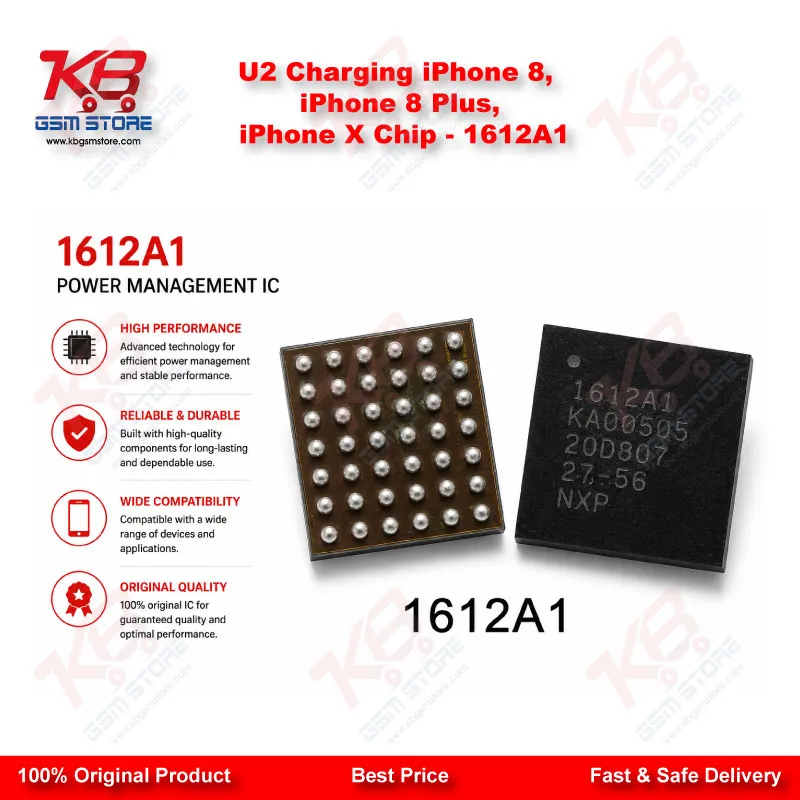 U2 Charging iPhone 8, iPhone 8 Plus, iPhone X Chip – 1612A1