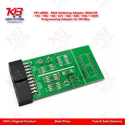 UFI eMMC – BGA Soldering Adapter (BGA169  153  186  162  221  254  529  100) + CHIP Programming Adapter for UFI-Box