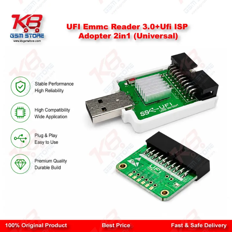 UFI Emmc Reader 3.0+Ufi ISP Adopter 2in1 (Universal)