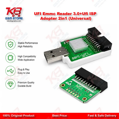UFI Emmc Reader 3.0+Ufi ISP Adopter 2in1 (Universal)