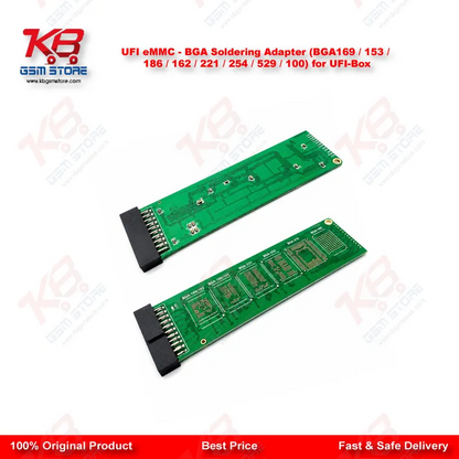 UFI eMMC – BGA Soldering Adapter (BGA169  153  186  162  221  254  529  100) for UFI-Box
