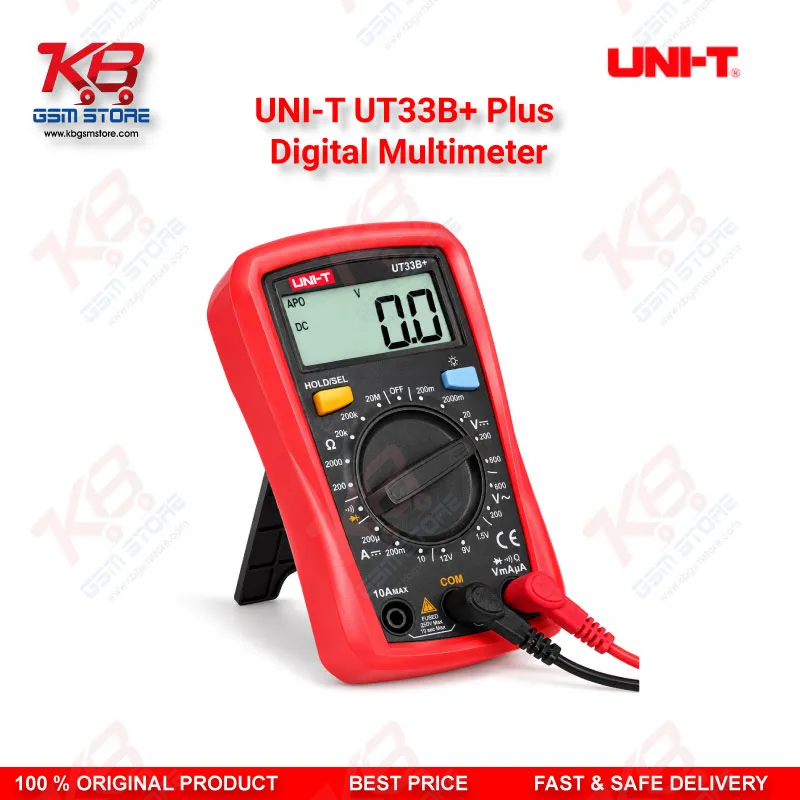 UNI-T UT33B+ Plus Digital Multimeter – Palm Size CAT II 600V Multimeter for Mobile Repair Technicians