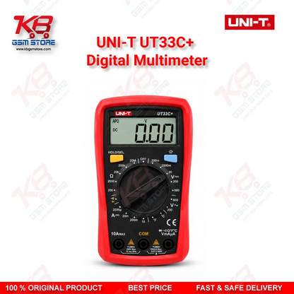UNI-T UT33C+ Digital Multimeter – Palm Size DMM with Temperature Measurement