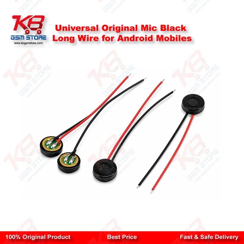 Universal Original Mic Black Long Wire for Android Mobiles
