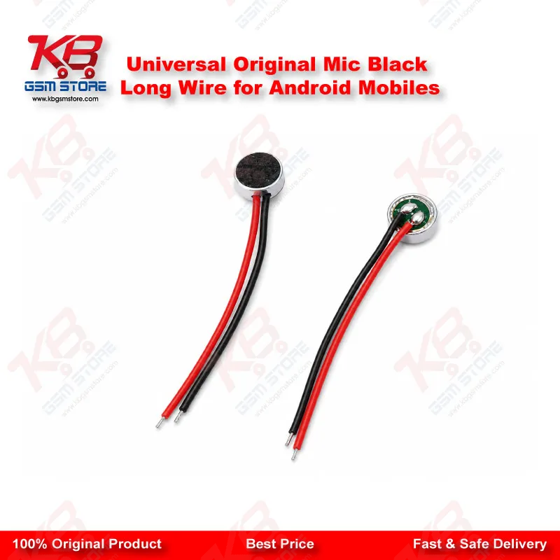 Universal Original Mic Black Long Wire for Android Mobiles