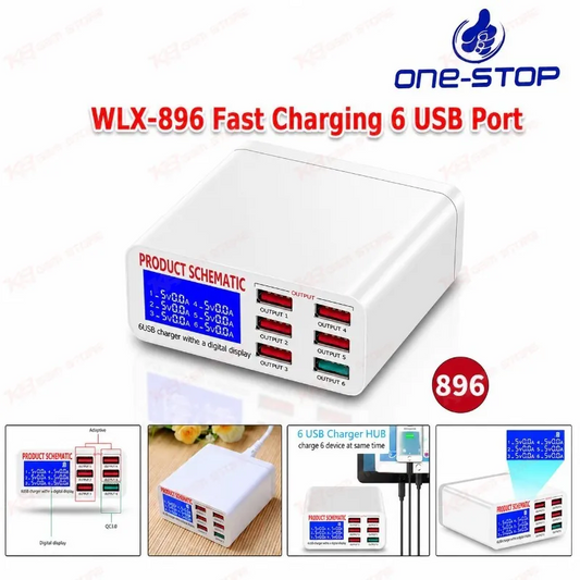 WLX-896 Fast Charging 6 USB Port
