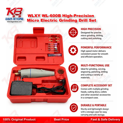 WLXY WL-600B High-Precision Micro Electric Grinding Drill Set