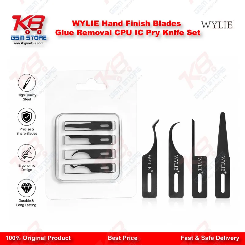 WYLIE Hand Finish Blades Glue Removal CPU IC Pry Knife Set