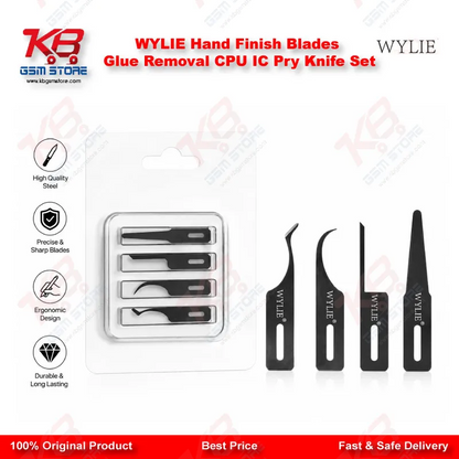 WYLIE Hand Finish Blades Glue Removal CPU IC Pry Knife Set