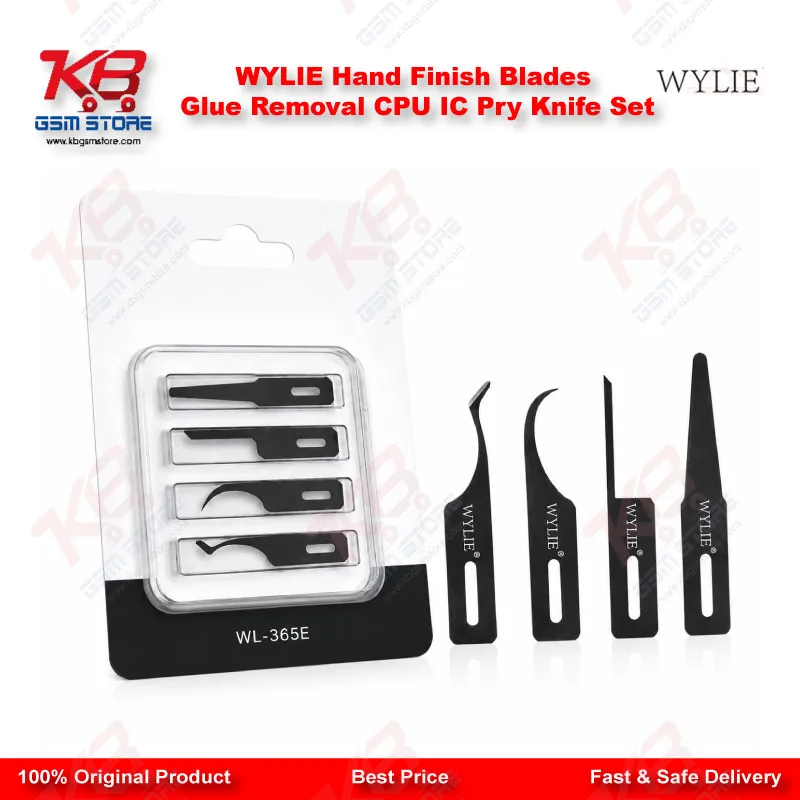 WYLIE Hand Finish Blades Glue Removal CPU IC Pry Knife Set