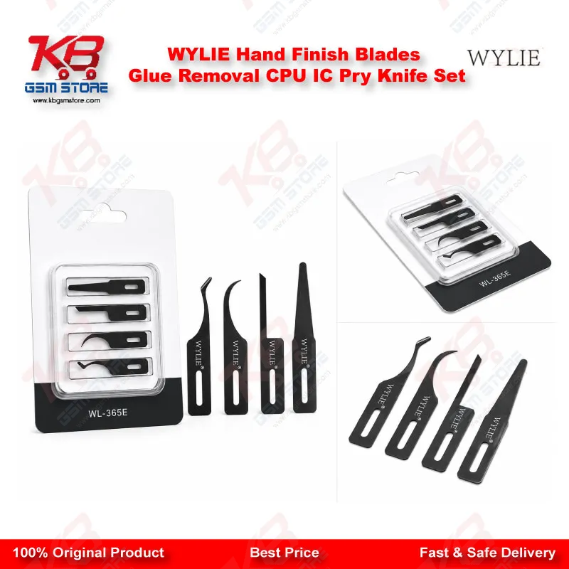 WYLIE Hand Finish Blades Glue Removal CPU IC Pry Knife Set