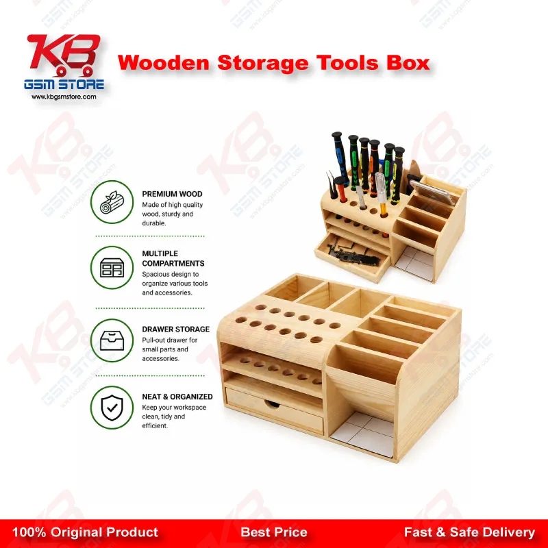 Wooden Storage Tools Box