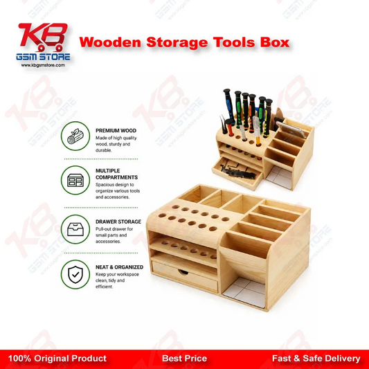 Wooden Storage Tools Box
