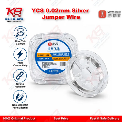 YCS 0.02mm Silver Jumper Wire