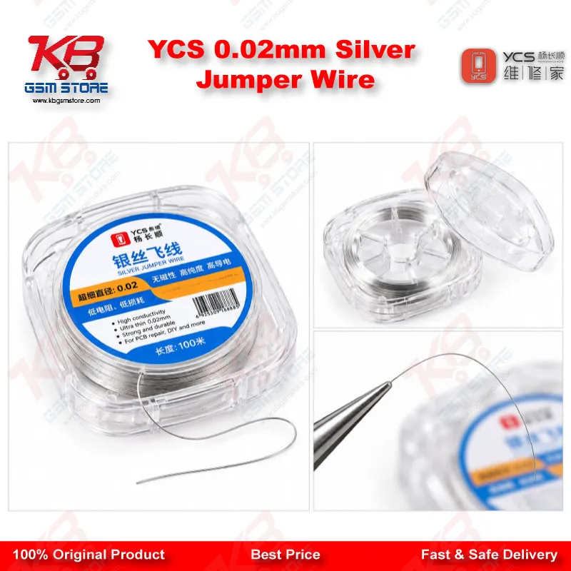 YCS 0.02mm Silver Jumper Wire