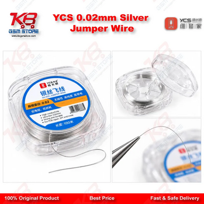 YCS 0.02mm Silver Jumper Wire