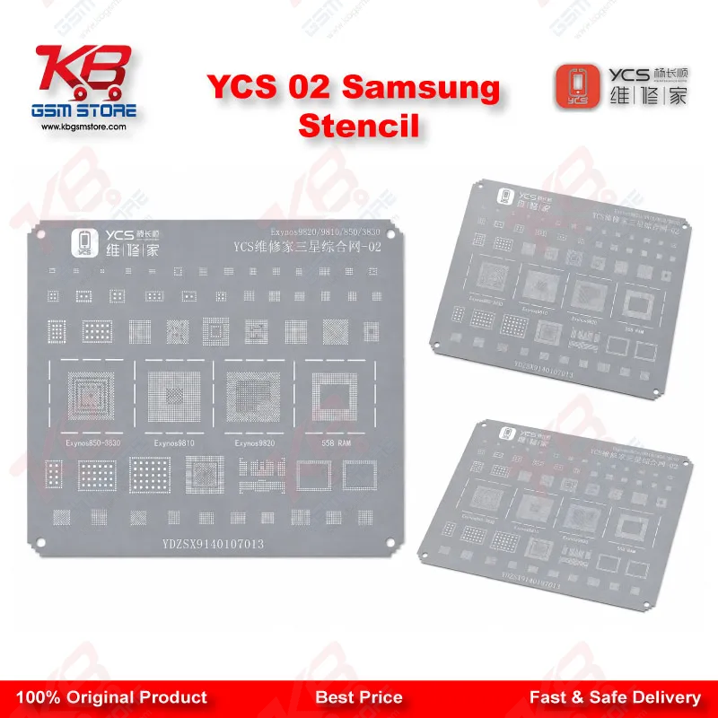 YCS 02 Exynos BGA Reballing Stencil