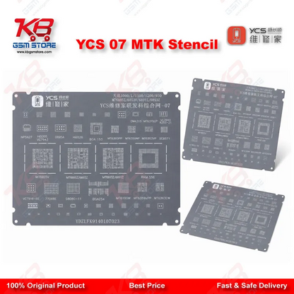 YCS 07 MTK BGA CPU Reballing Stencil for MediaTek