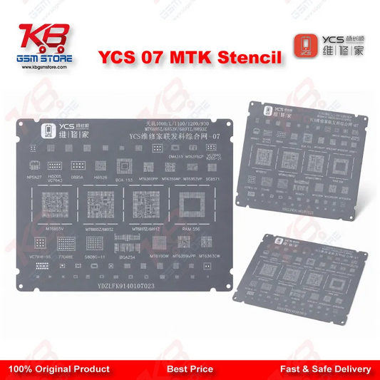 YCS 07 MTK BGA CPU Reballing Stencil for MediaTek
